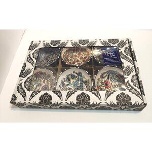 Nakkas Cini Hand Painted In Turkey Dipping/Tidbit Bowls Set Of 6